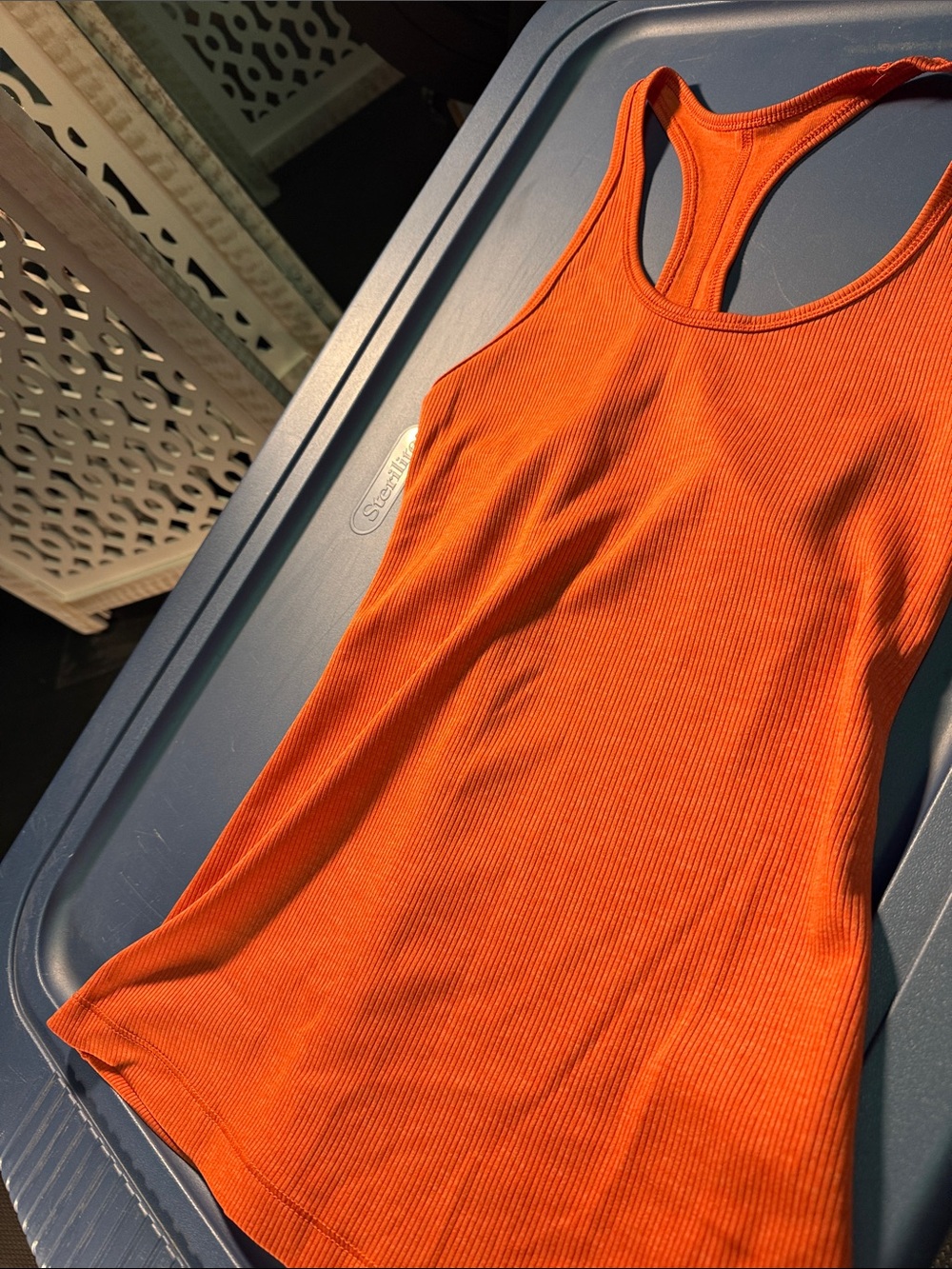 Nike Women's Ribbed Racerback Tank - Bright Orange